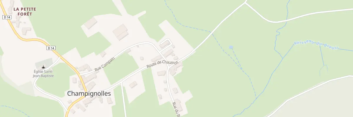 Plan du 9 Rte de Chaumot à Champignolles
