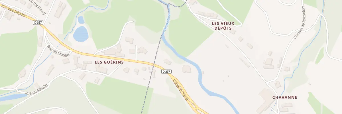 Plan du 33 Rue des Écharmeaux à Beaujeu