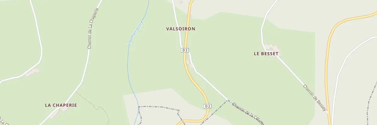 Plan du 240 Rte de Valsoiron à Graix