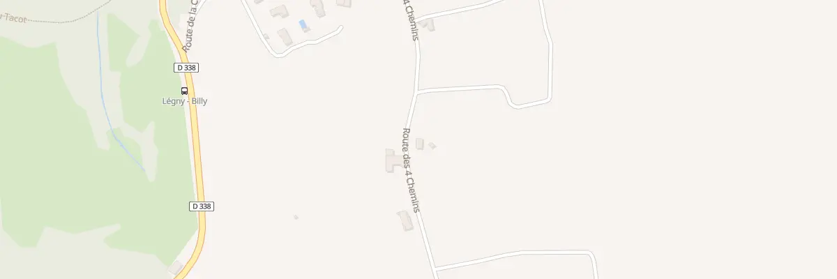 Plan du 257 Rte des Quatre Chemins à Légny