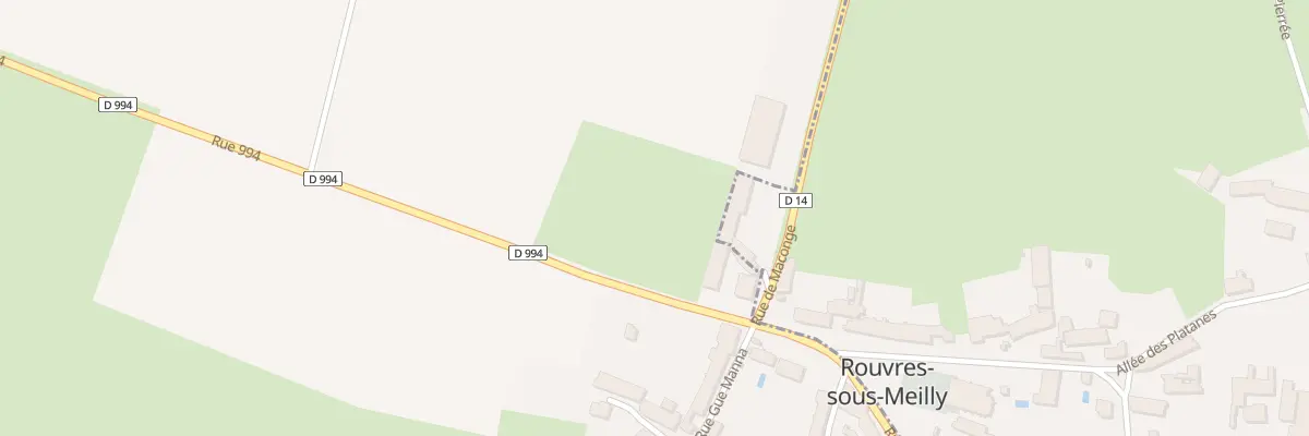 Plan du 1 Rue 994 à Meilly-sur-Rouvres