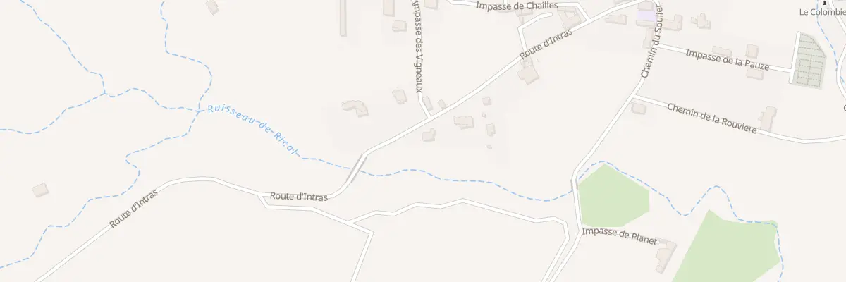 Plan du 425 Rte d’Intras à Valvignères
