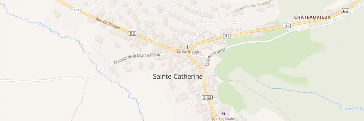 Plan du 2 Rue des Ecoliers à Sainte-Catherine