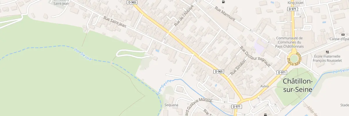 Plan du 1 Rue Saint Jean à Châtillon-sur-Seine