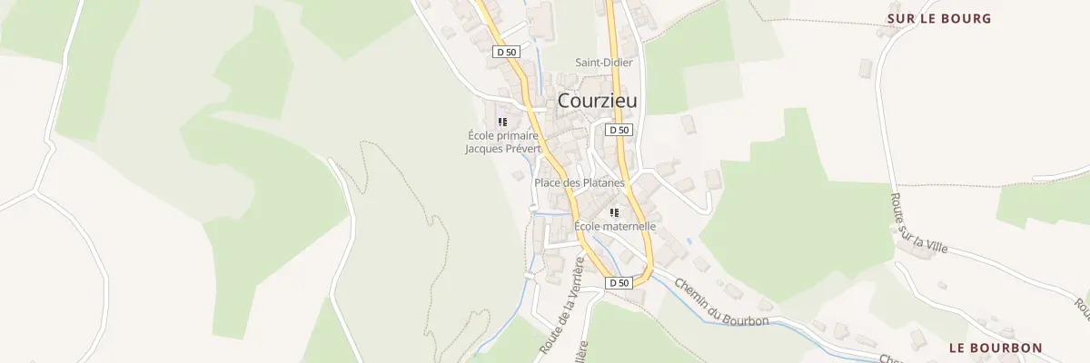 Plan du 5232 Le Bourg à Courzieu