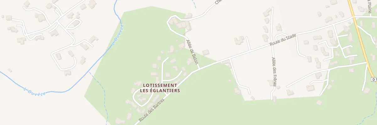 Plan du 1 All de Belon à Saint-Priest