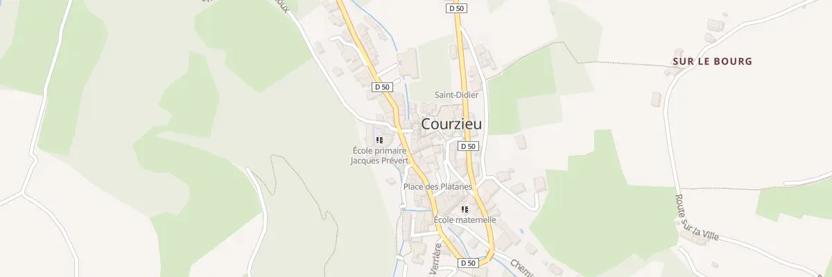 Plan du 5305 Le Bourg à Courzieu