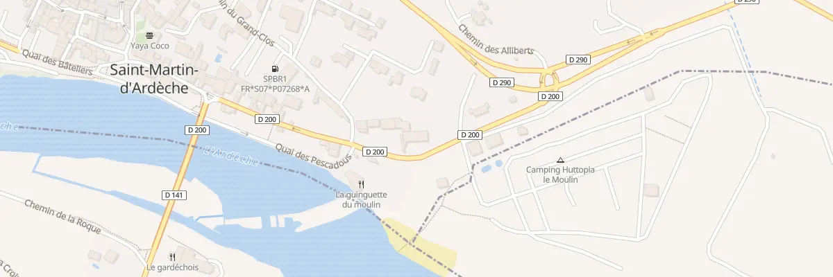 Plan du 170 Rue Candelas du Moulin à Saint-Martin-d’Ardèche