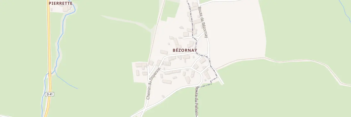 Plan du 5030 Bezornay à Saint-Vincent-des-Prés