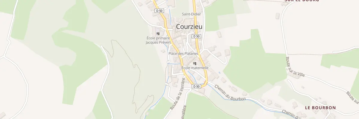 Plan du 5239 Le Bourg à Courzieu