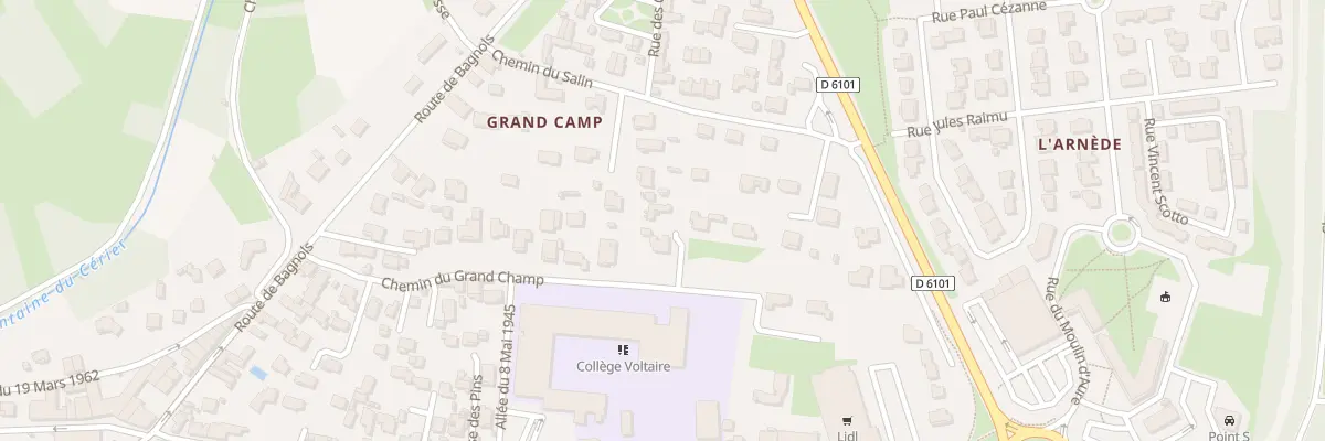 Plan du 19 Che de Grand Champ à Remoulins