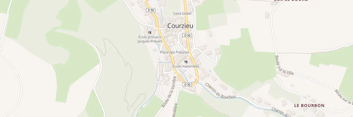 Plan du 7 Pl des Platanes à Courzieu
