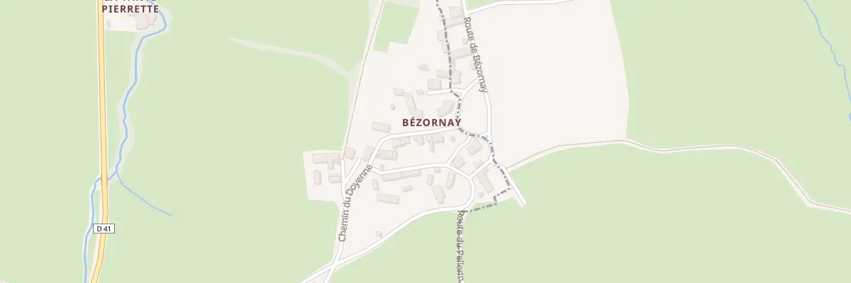 Plan du 5029 Bezornay à Saint-Vincent-des-Prés