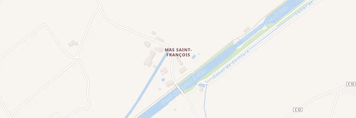 Plan du 1157 Che de Nourriguier à Beaucaire