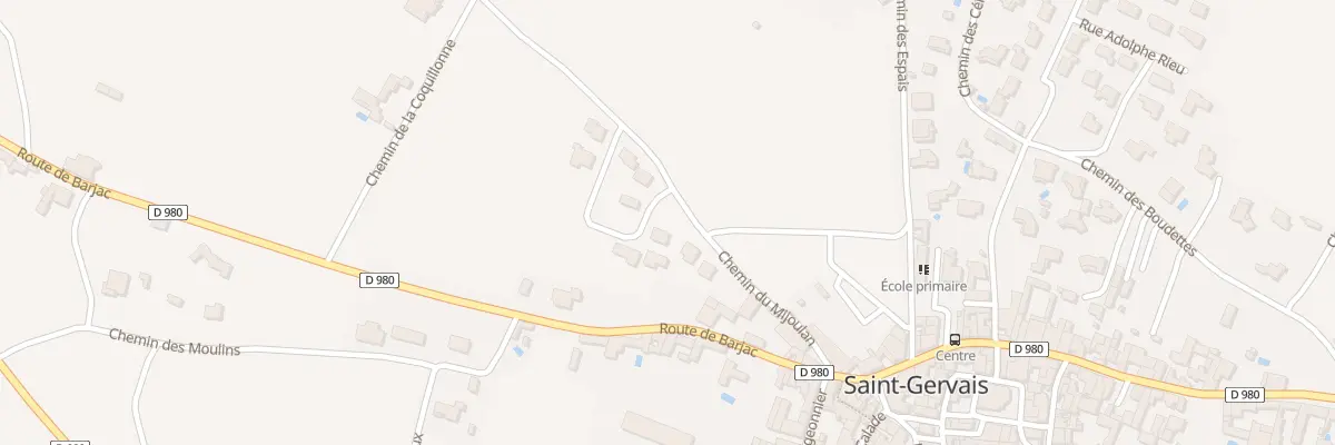 Plan du 1 Rue Eugène Bonnaud à Saint-Gervais