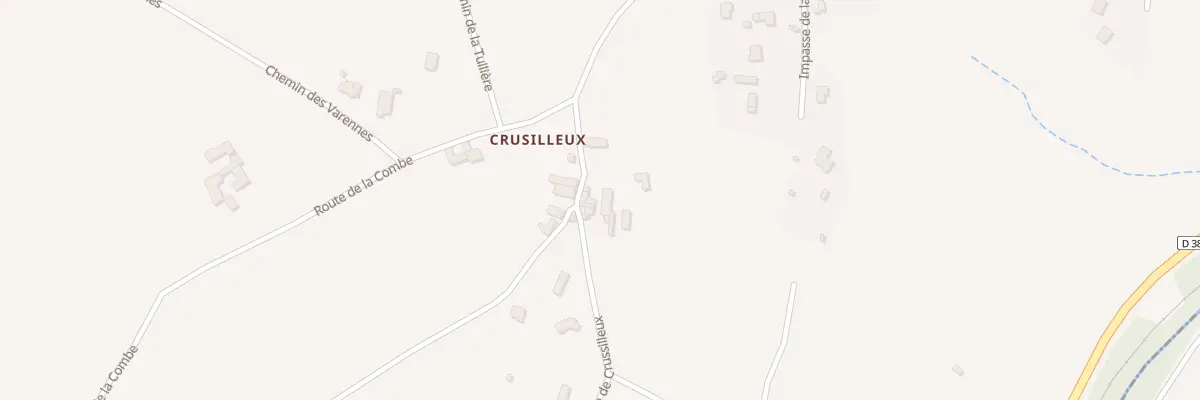 Plan du 7 Rte de Crussilleux à Bessenay
