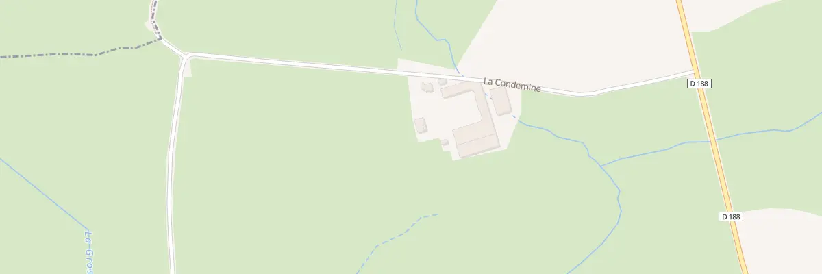 Plan du 2 La Condemine à Burzy