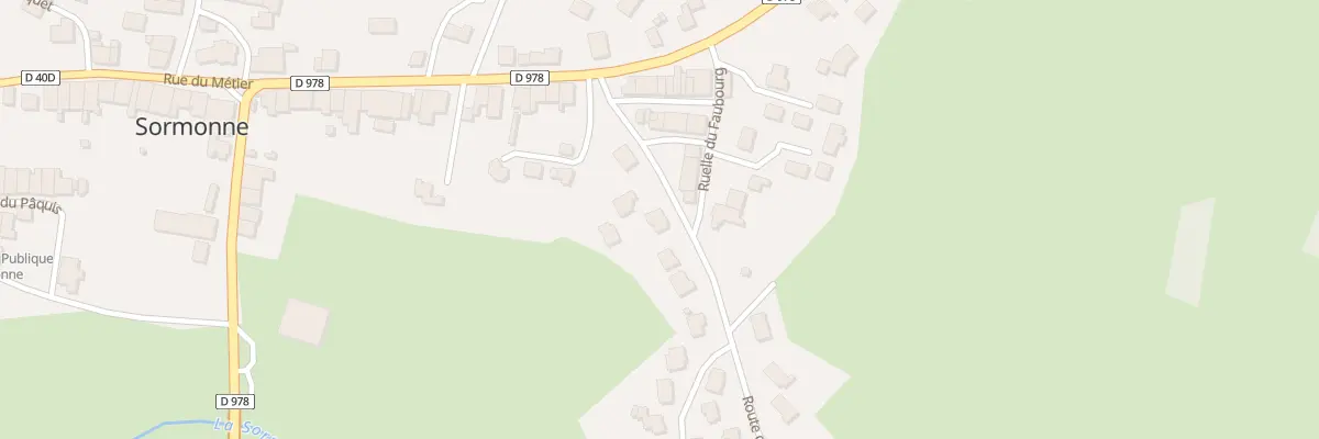 Plan du 5001 Rte de Ham les Moines à Sormonne