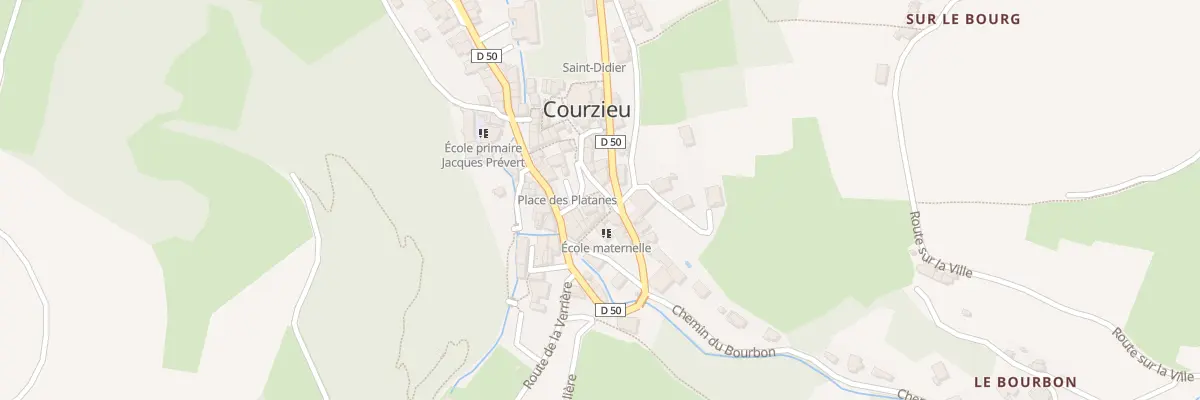 Plan du 5277 Le Bourg à Courzieu