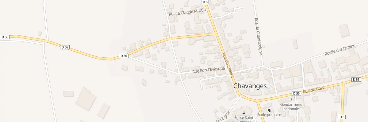 Plan du 2 Rle de la Grande Cour à Chavanges