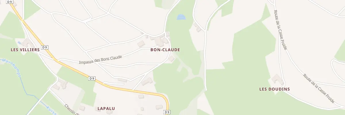 Plan du 140 Imp des Bartèleries à Marchampt