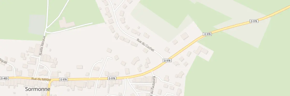 Plan du 1 Rue du Pré Clet à Sormonne