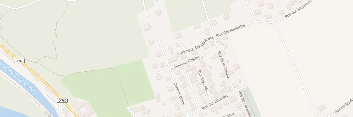 Plan du 2 Rue des Castors à Couvrot