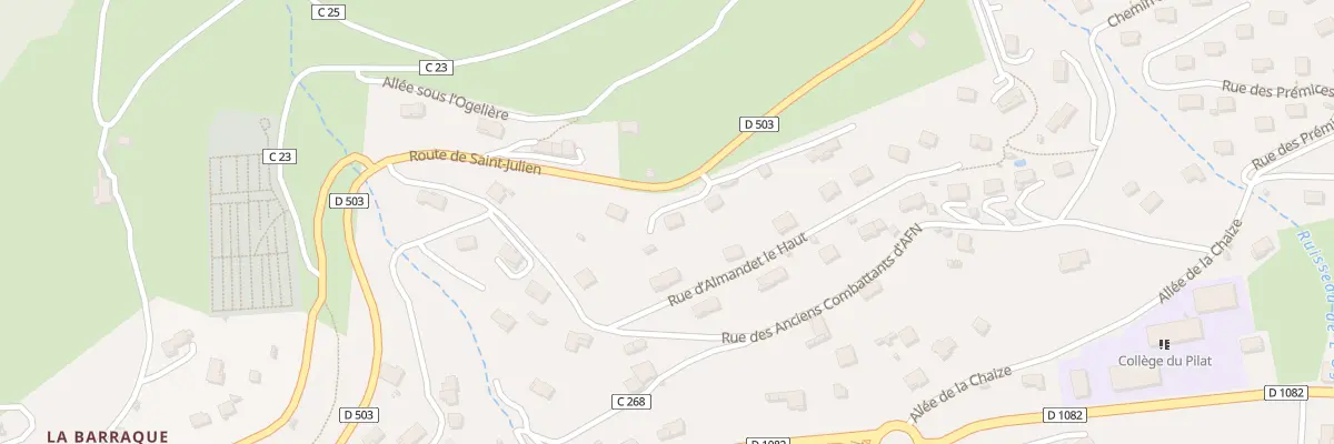 Plan du 4 Rte de Saint Julien à Bourg-Argental