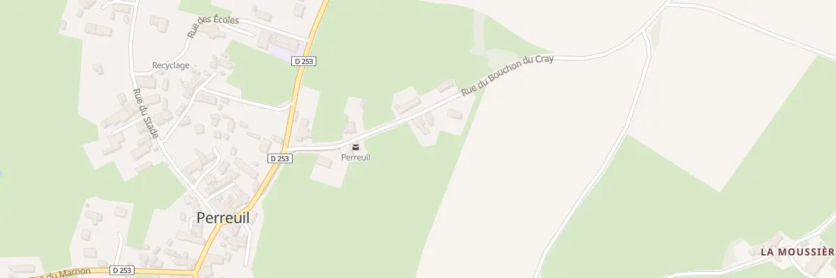 Plan du 168 Rue du Bouchon du Cray à Perreuil
