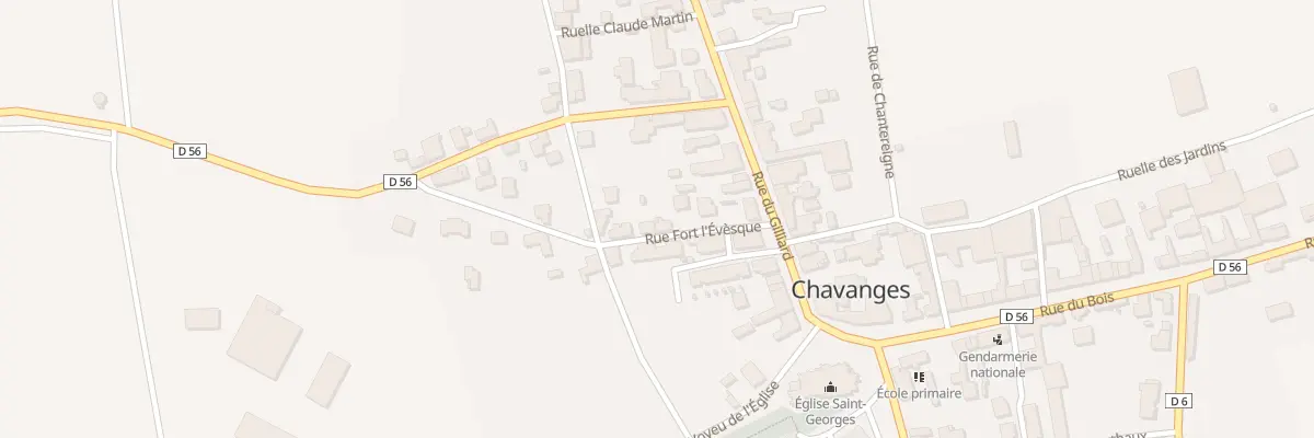 Plan du 7 Rue du Fort Levesque à Chavanges