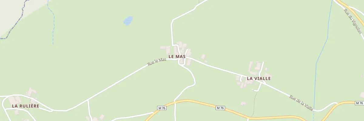 Plan du 71 Le Mas à Doizieux