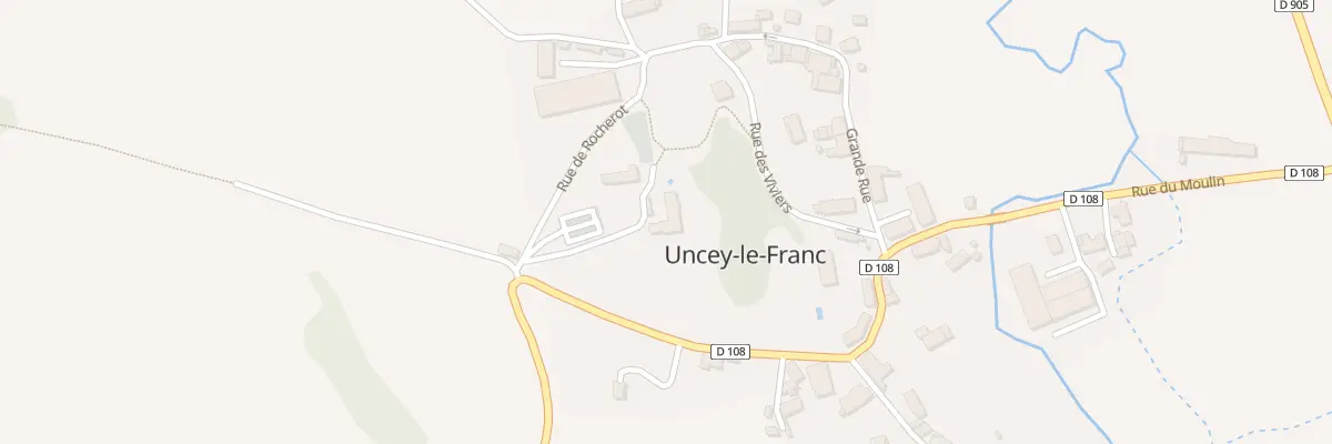 Plan du 2 Rue de l’Hopitau à Uncey-le-Franc