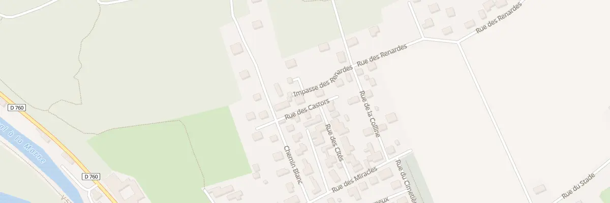 Plan du 4 Rue des Castors à Couvrot