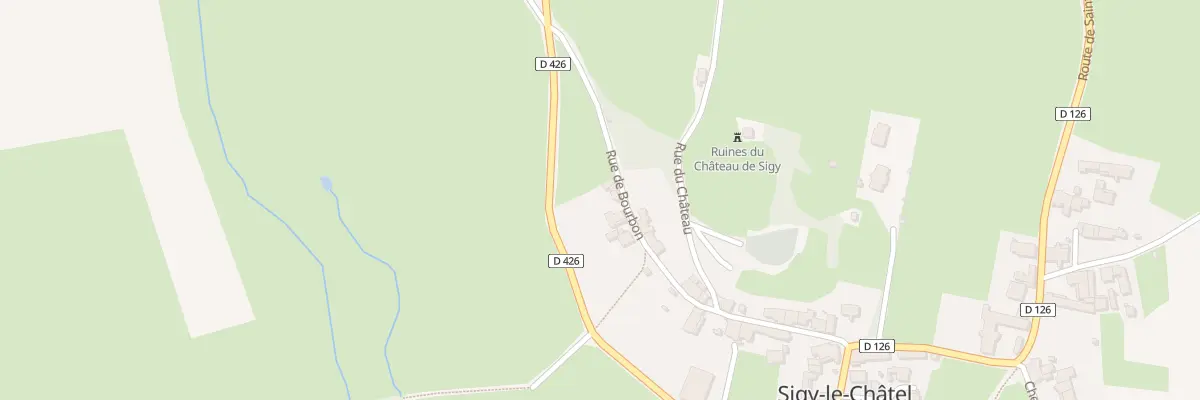 Plan du 5097 Le Bourg à Sigy-le-Châtel