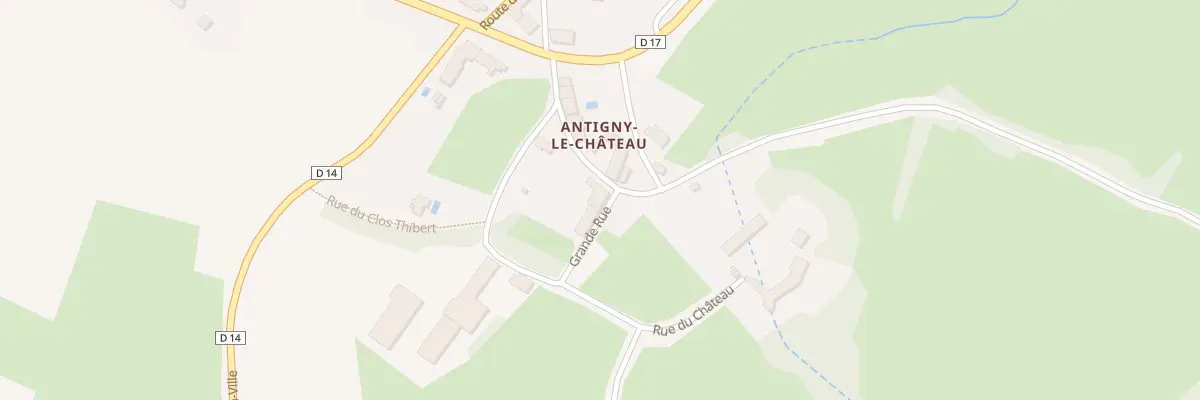 Plan du 3 Rue Grde Rue Antigny le Cht à Foissy