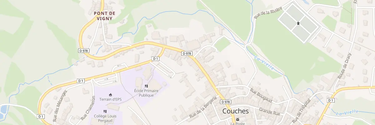 Plan du 25 Rue Saint Martin à Couches