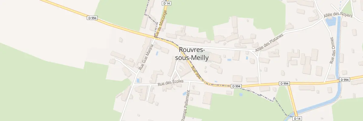 Plan du 14 Rue 994 à Meilly-sur-Rouvres