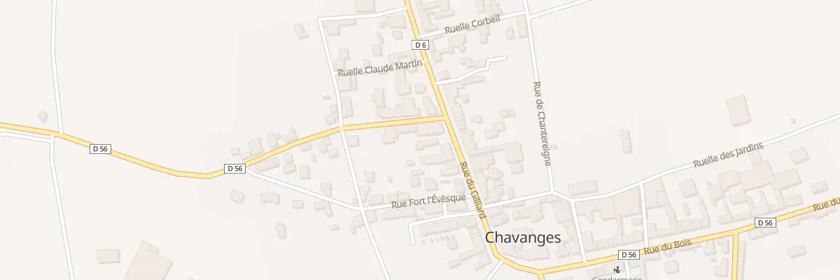 Plan du 16 Rue du Gilliard à Chavanges