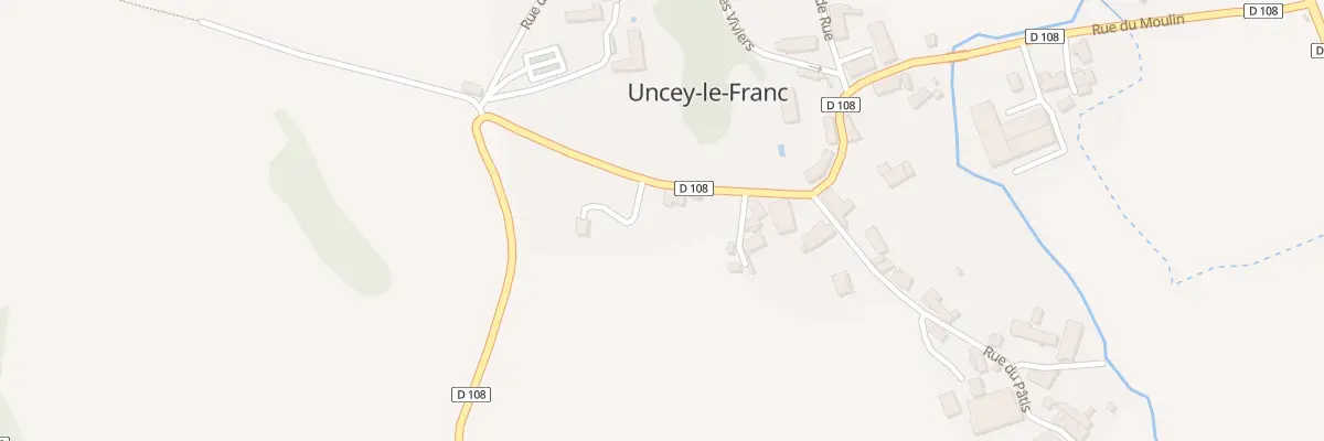 Plan du 1 Rue du Four à Uncey-le-Franc