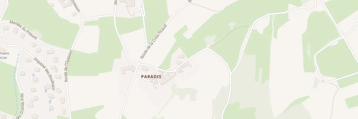 Plan du 111 Che du Paradis à Val d’Oingt