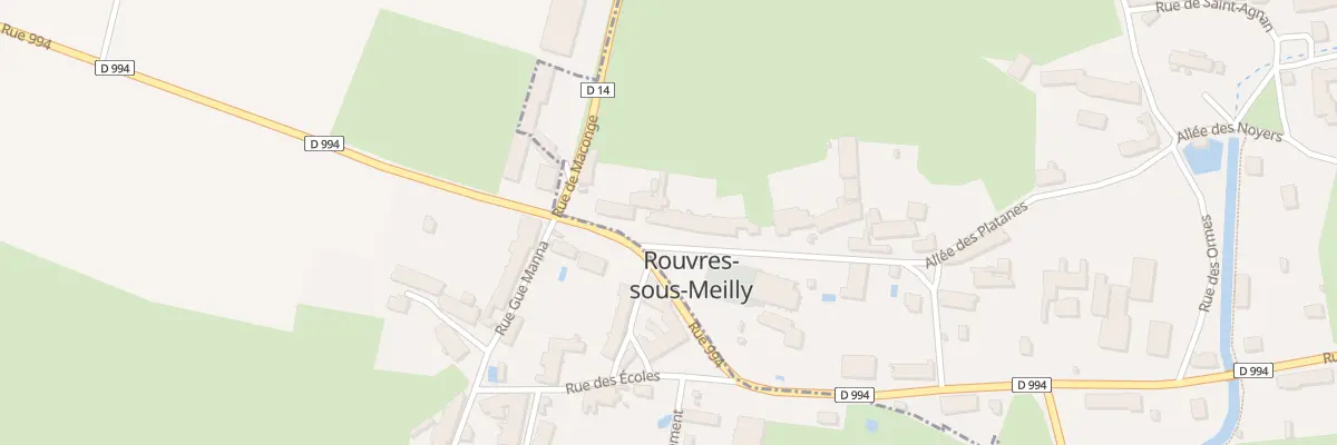 Plan du 7 All des Platanes à Rouvres-sous-Meilly