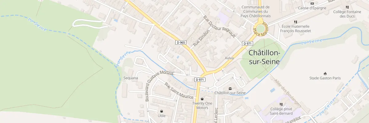 Plan du 11 Rue Docteur Robert à Châtillon-sur-Seine
