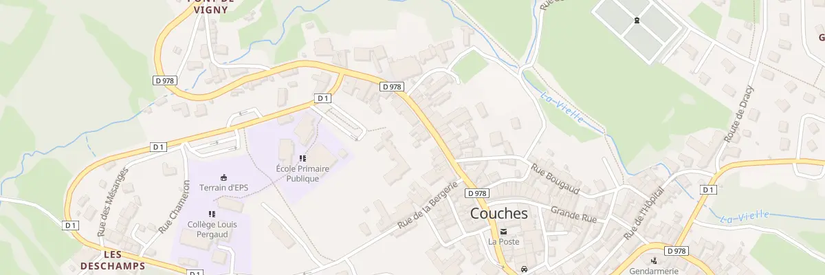 Plan du 17 Rue Saint Martin à Couches