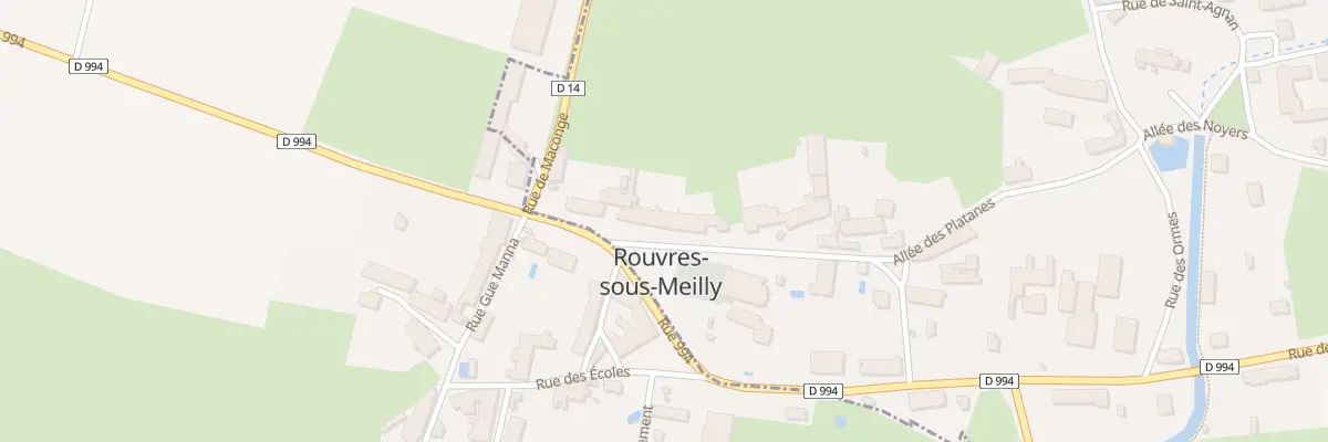 Plan du 9 All des Platanes à Rouvres-sous-Meilly
