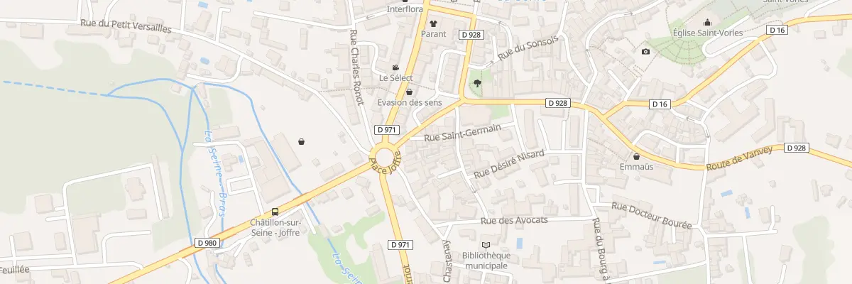 Plan du 9 Rue Saint Germain à Châtillon-sur-Seine