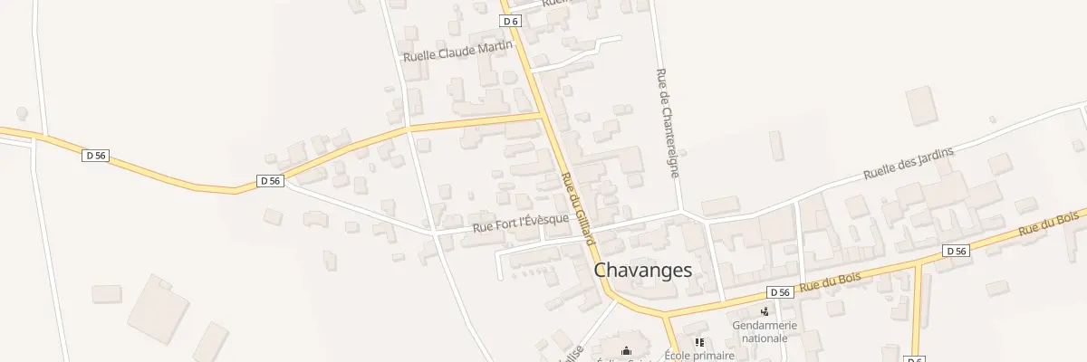 Plan du 12 Rue du Gilliard à Chavanges