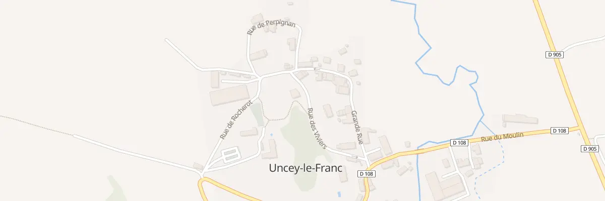 Plan du 2 Rue des Viviers à Uncey-le-Franc