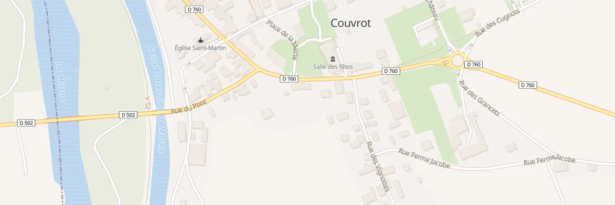 Plan du 10 Rue de Champagne à Couvrot