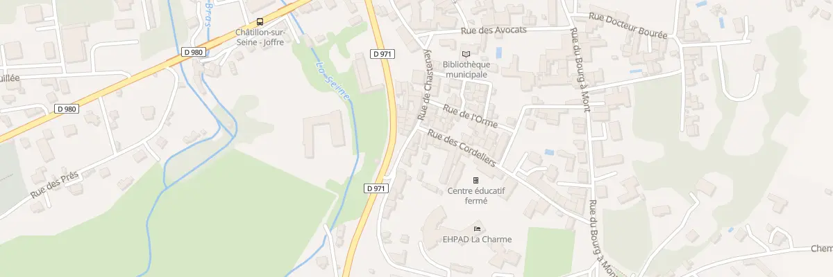Plan du 11 Rue des Cordeliers à Châtillon-sur-Seine
