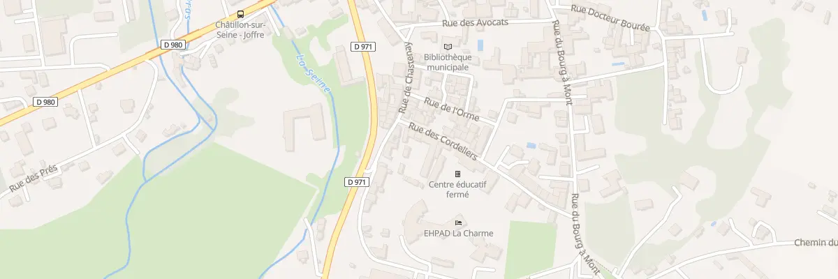 Plan du 5B Rue des Cordeliers à Châtillon-sur-Seine